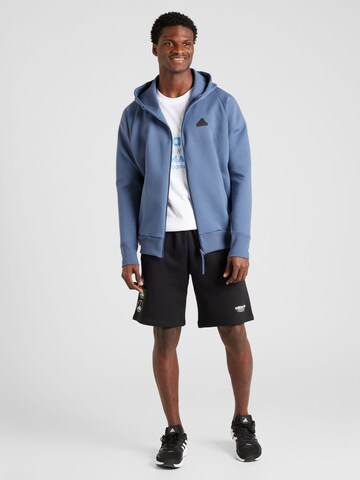 ADIDAS SPORTSWEAR Sports sweat jacket 'Z.N.E. Premium' in Blue
