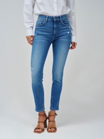 Skinny Jean Salsa Jeans en bleu : devant