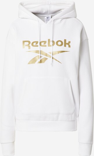 REEBOK Sportsweatshirt i guld / hvid, Produktvisning