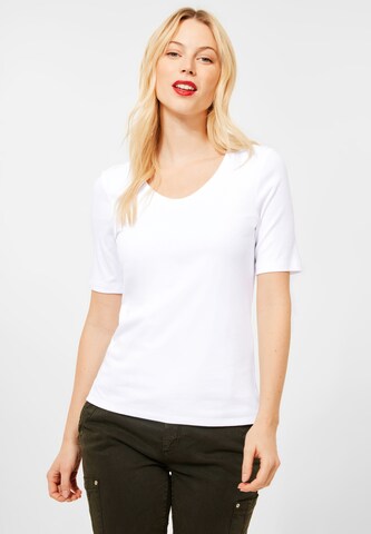 T-shirt STREET ONE en blanc : devant