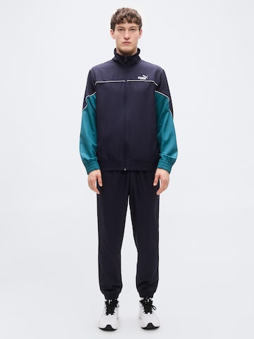 PUMA Trainingspak in Blauw: voorkant