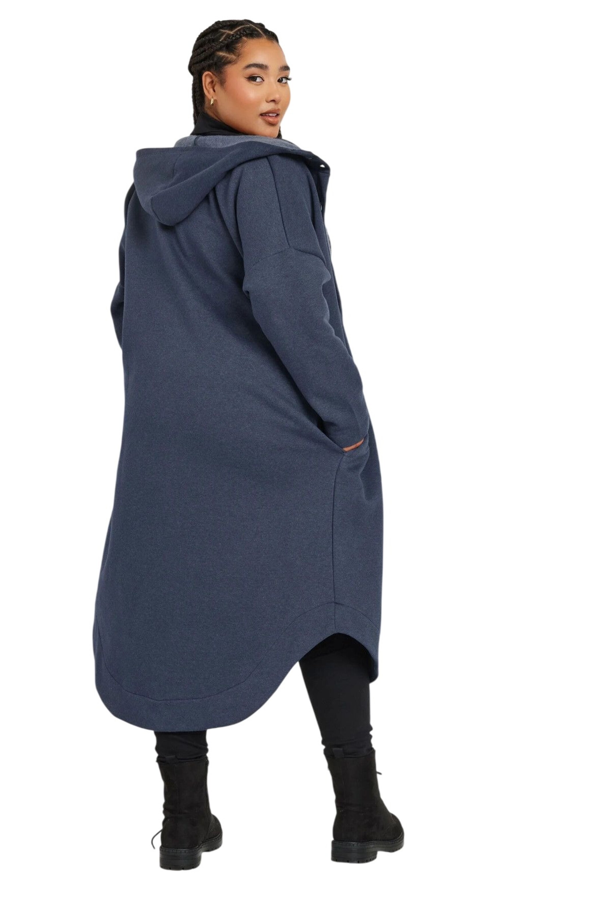 Stil Diva Between-seasons coat in Blue