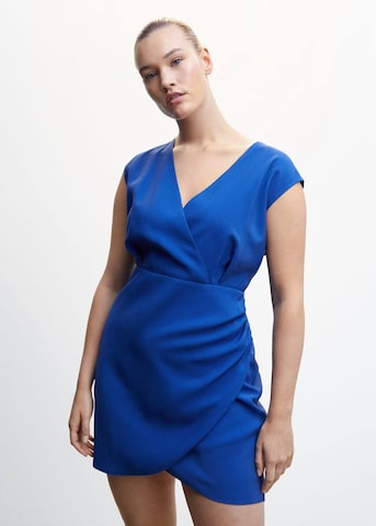 MANGO Cocktailklänning 'dafne' i blå: framsida