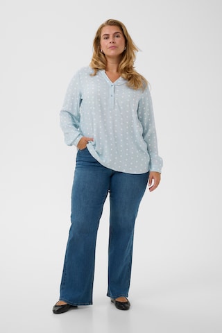 KAFFE CURVE Bluse 'KCsida' in Blau
