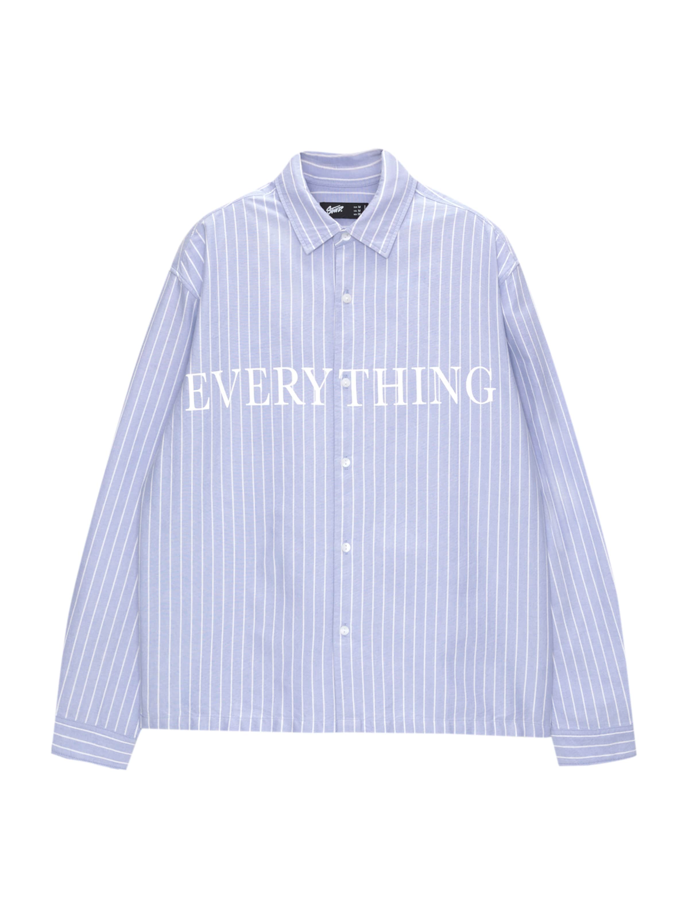 Pull&Bear Klasický střih Košile – modrá: přední strana