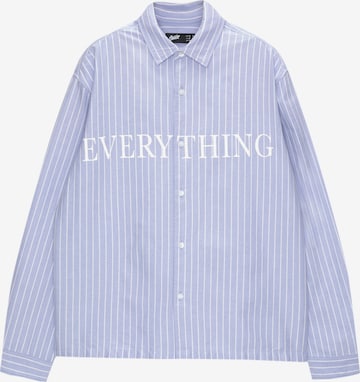 Coupe regular Chemise Pull&Bear en bleu : devant