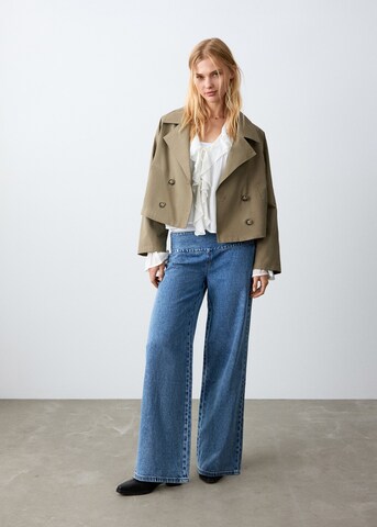 MANGO TEEN Wide leg Jeans 'Soft' in Blue