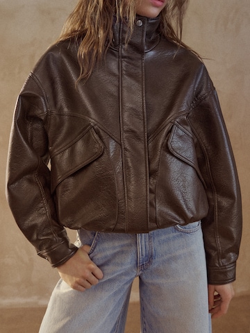 Pull&Bear Between-season jacket in Brown