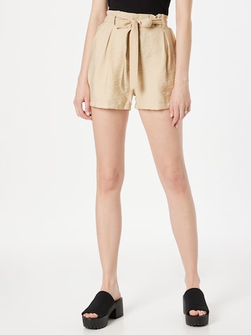 SISTERS POINT Pleat-Front Pants 'Mena' in Beige: front