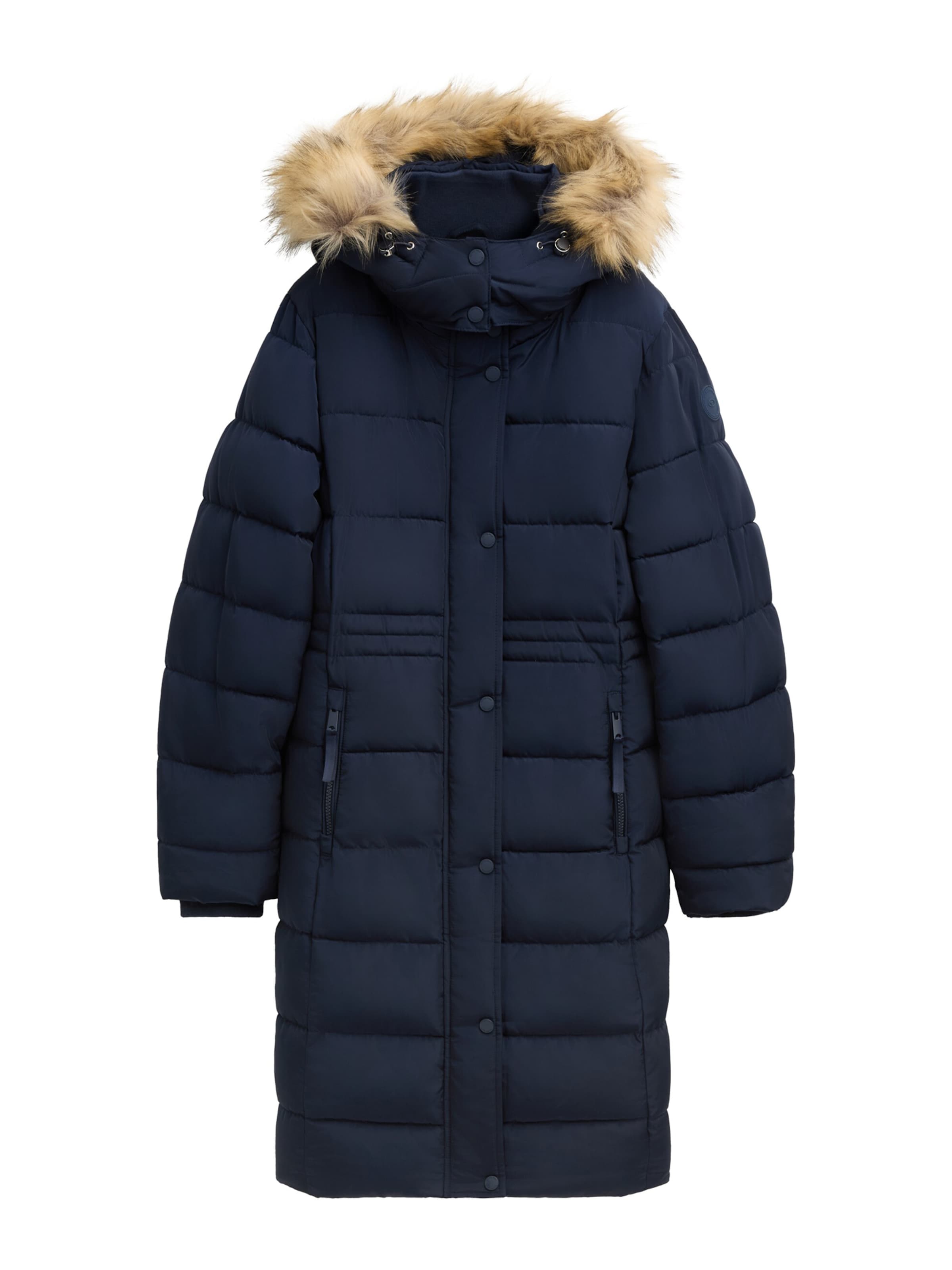 TOM TAILOR Χειμερινό παλτό σε μπλε: μπροστά