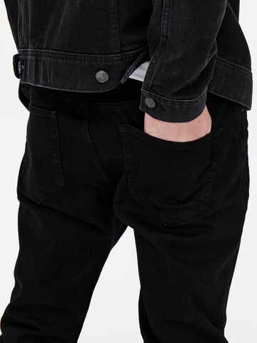 Only & Sons Regular Jeans 'Weft' in Schwarz