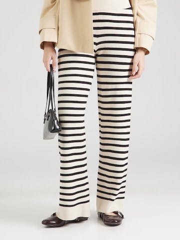 Wide Leg Pantalon 'YASFONNY' YAS en beige : devant