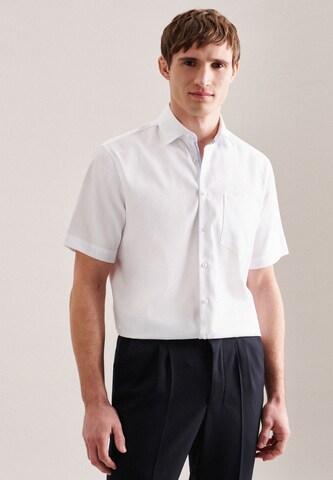 SEIDENSTICKER Regular fit Button Up Shirt in White: front