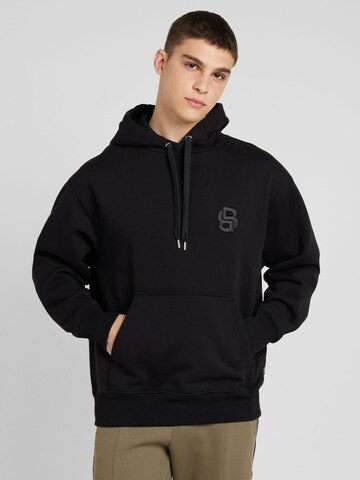 BOSSSweater majica 'C-Sullivan 23' - crna boja: prednji dio