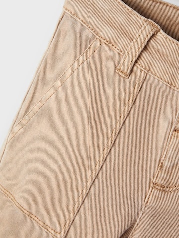 NAME IT Szeroka nogawka Spodnie w kolorze brązowy