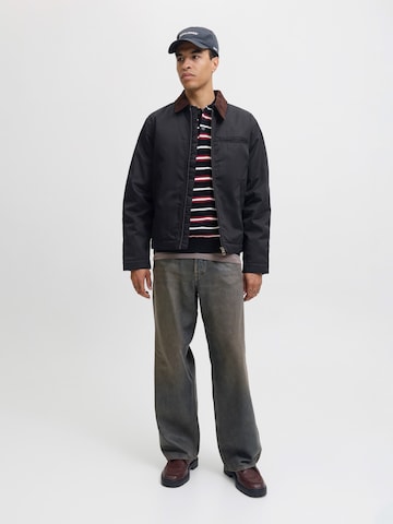 JACK & JONES Демисезонная куртка 'JORNORREBRO' в Черный