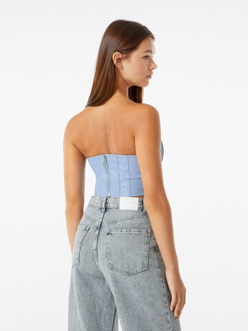 Bershka Top in Blau
