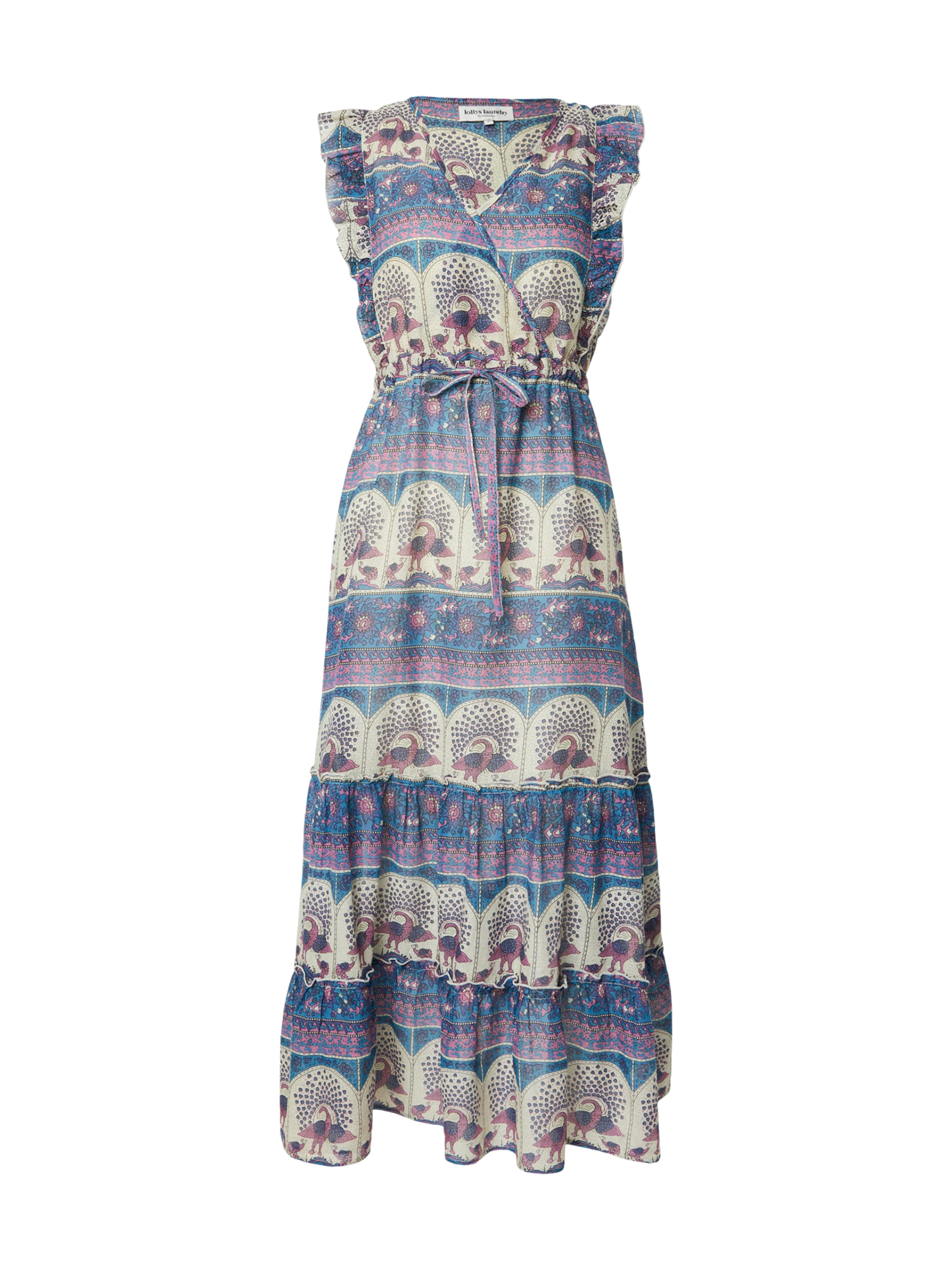 Lollys Laundry Zomerjurk 'Samo' in Blauw: voorkant