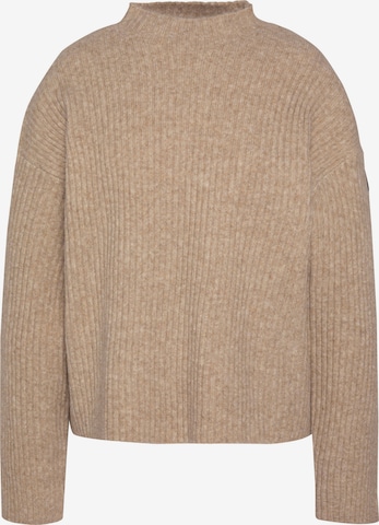 Schott NYC Pullover in Beige: Vorderseite