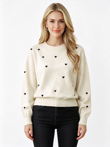 Yesfashion Sweater in Beige: front