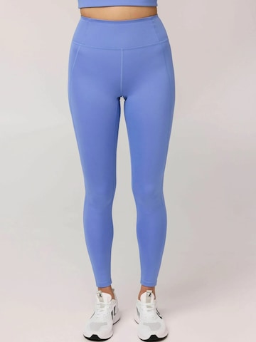 Girlfriend Collective Skinny Sportovní kalhoty ' Compressive ' – modrá: přední strana