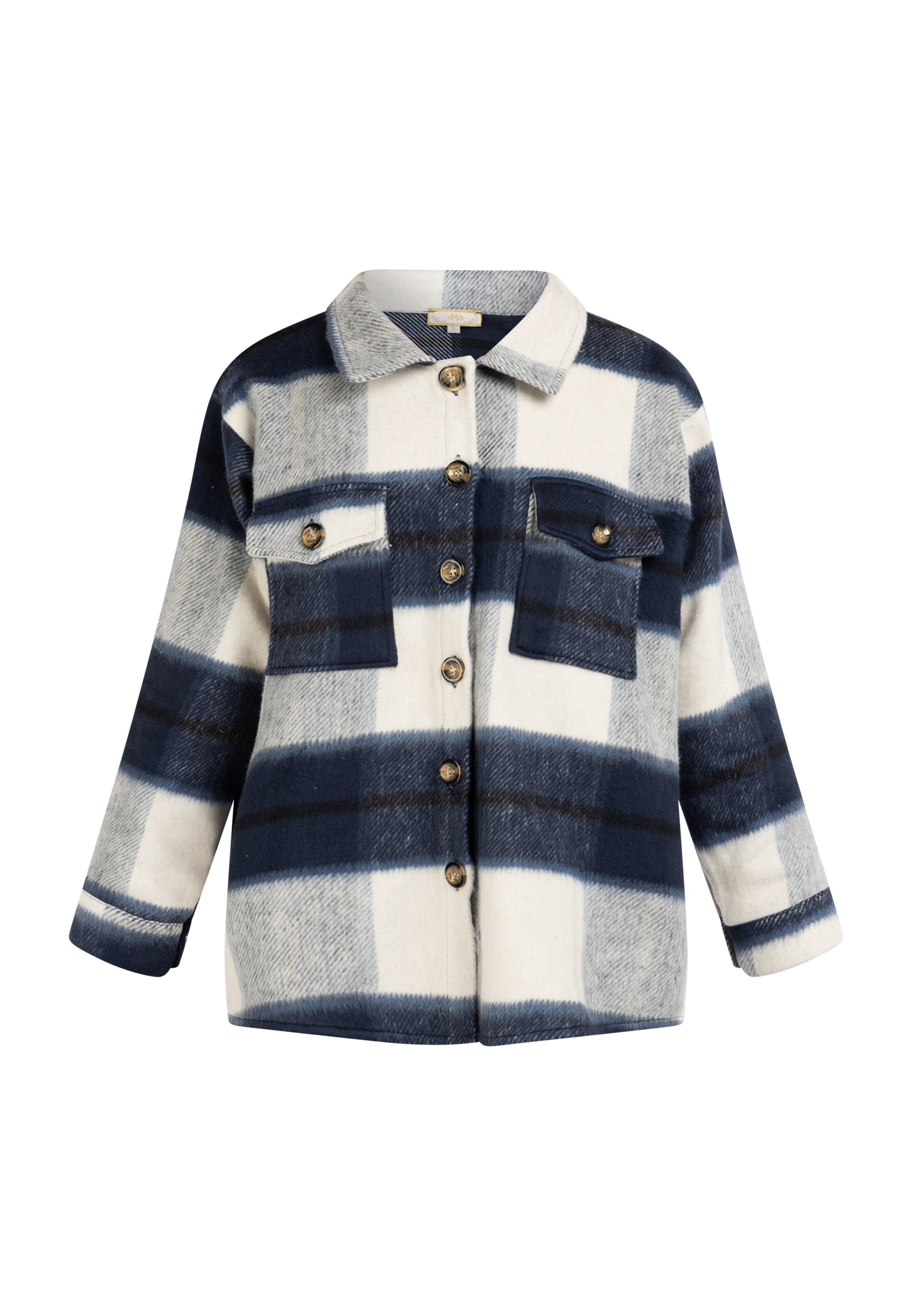 MYMO Jacke in hellbeige / marine / hellgrau, Produktansicht