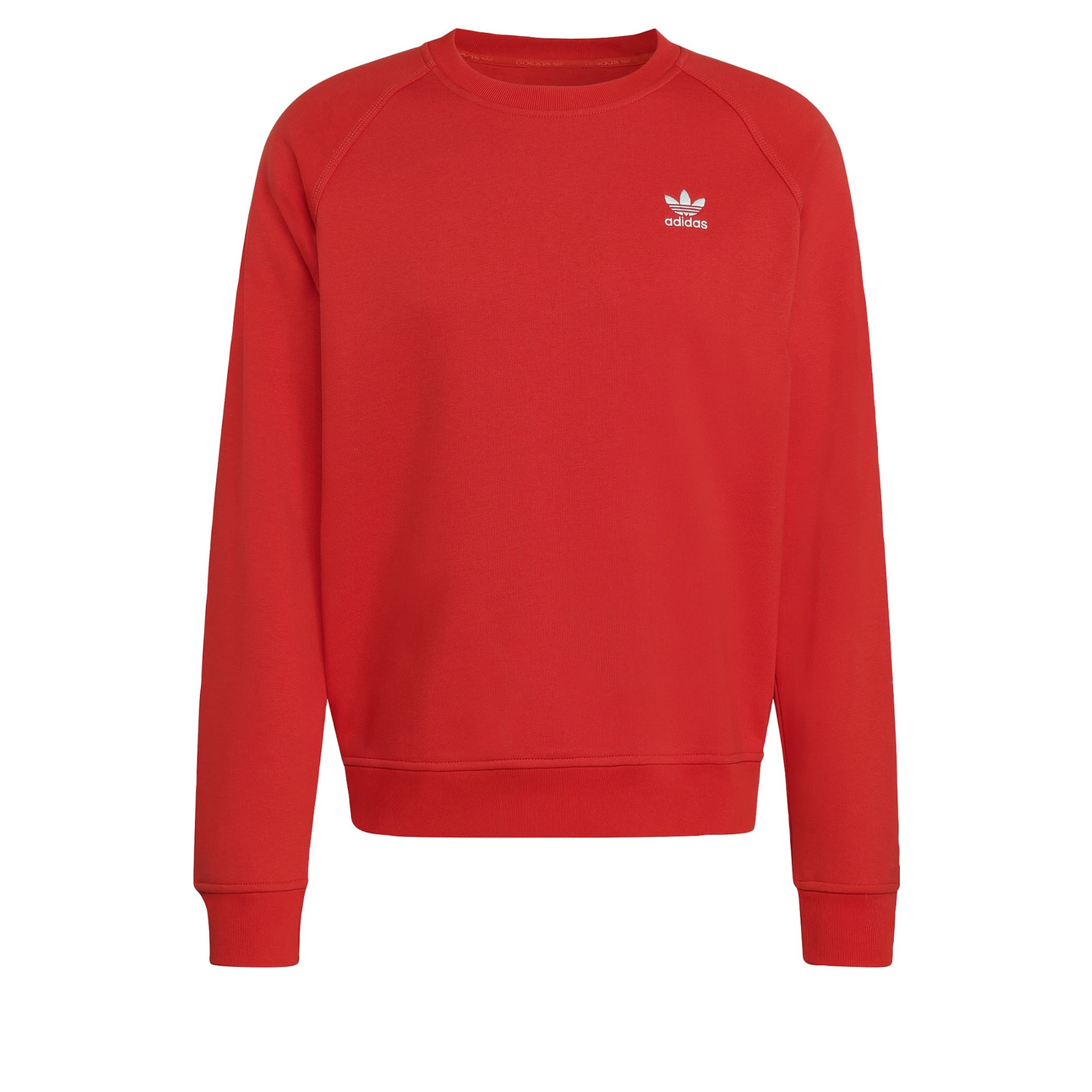 ADIDAS ORIGINALS Sweatshirt 'Trefoil Essentials Crew' in Rood