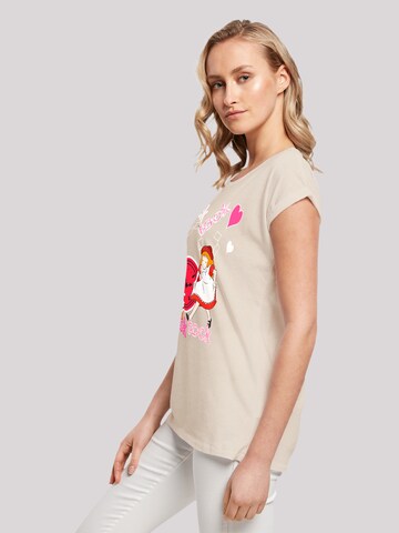 F4NT4STIC Shirt 'Alice im Wunderland Tick Tock' in Beige