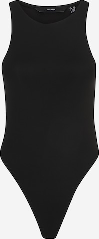 Vero Moda Petite Shirt body 'MILLION' in Zwart: voorkant