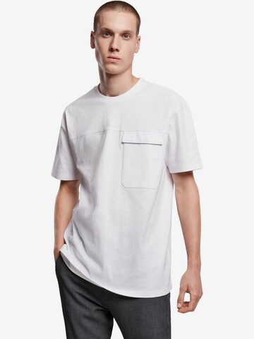 Urban Classics Shirt in Wit: voorkant