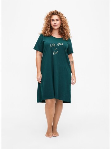 Chemise de nuit 'Mally' Zizzi en vert