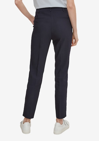 COMMA Tapered Trousers with creases in Blue