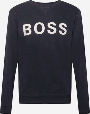 BOSS Orange Sweatshirt 'Weefast' in Zwart: voorkant