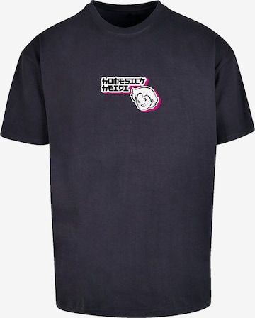 F4NT4STIC Shirt 'Heidi Homesick Heroes of Childhood' in Blau: Vorderseite