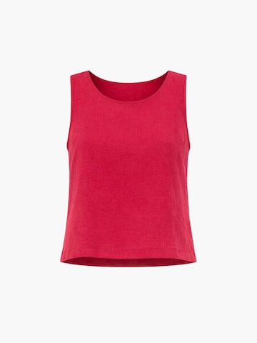 AmourLinen Top 'Lucia'‌‌‌‌‌‌‌‌ in Pink: Vorderseite