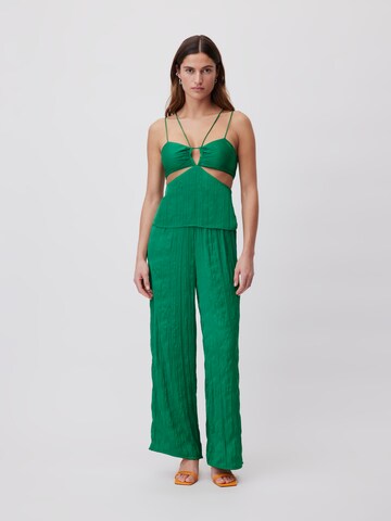 Wide leg Pantaloni di LeGer by Lena Gercke in verde