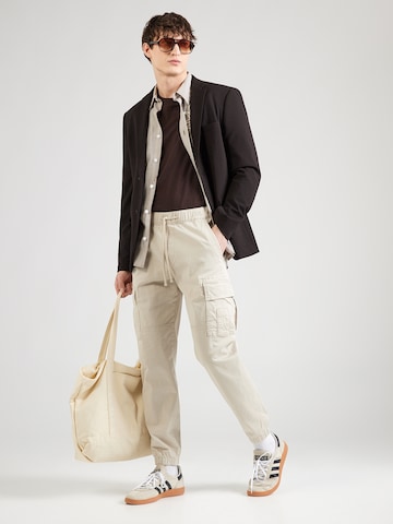 HOLLISTER Tapered Cargobroek in Beige