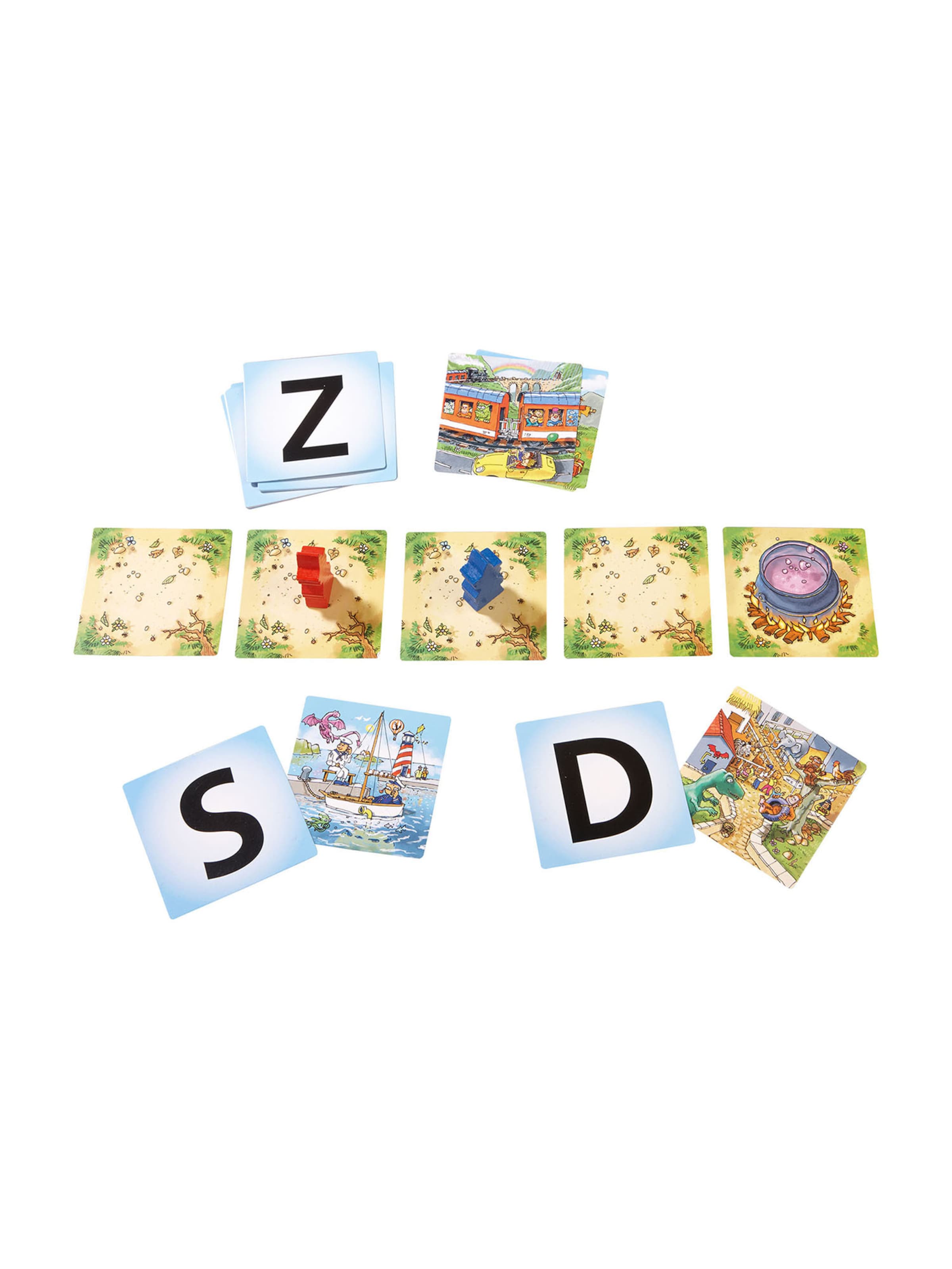 HABA Spel ' Spielerisches Lernen von Buchstaben & Rechnen ' in Gemengde kleuren
