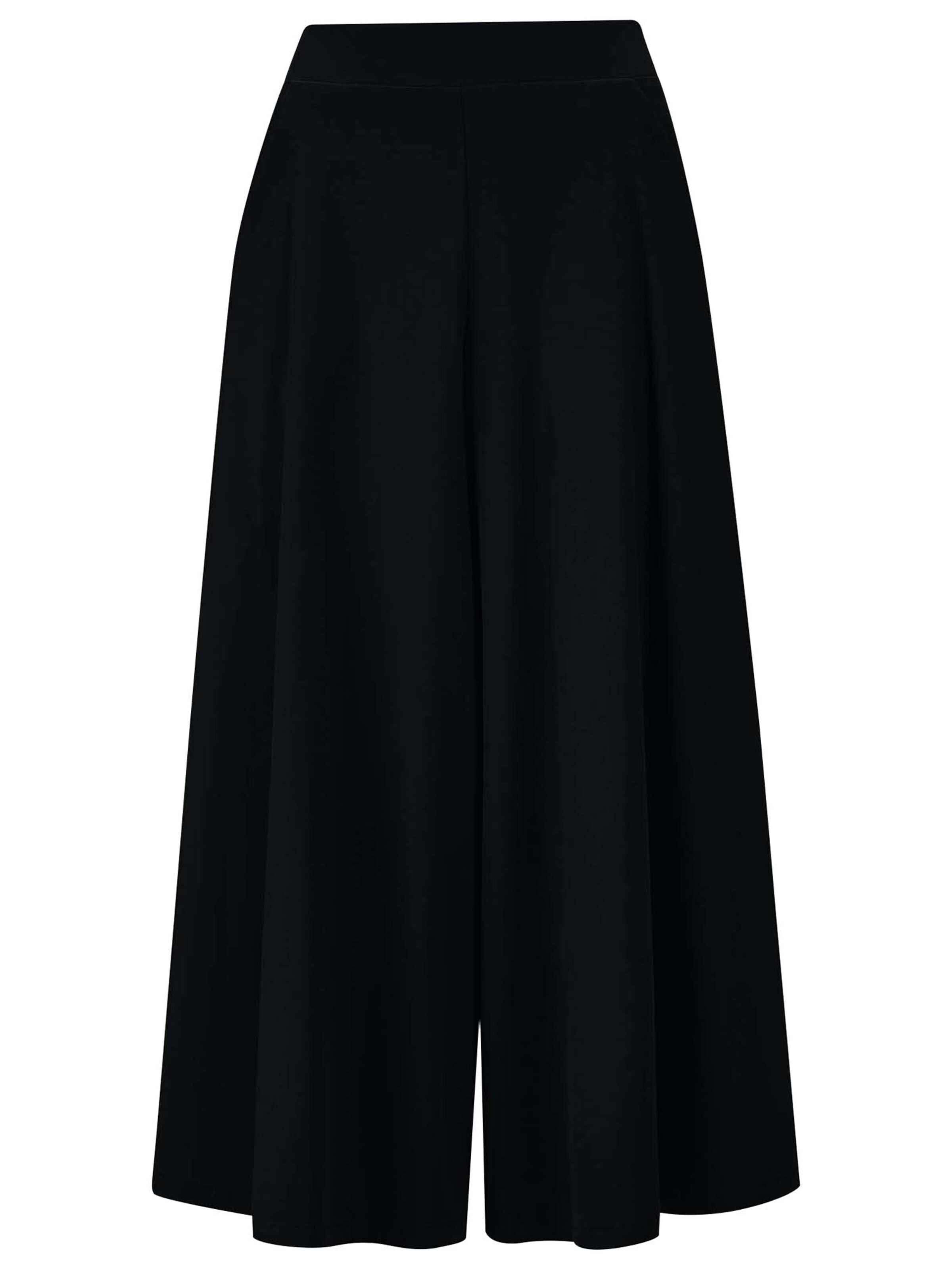 Wide Leg Pantalon MADELEINE en noir : devant