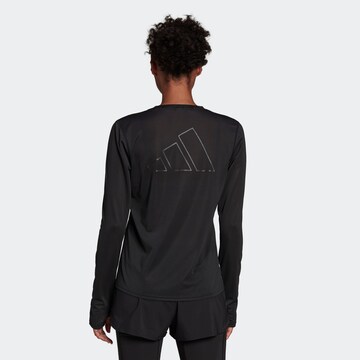 ADIDAS SPORTSWEAR Λειτουργικό μπλουζάκι 'Run Icons ' σε μαύρο