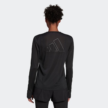 juoda ADIDAS SPORTSWEAR Sportiniai marškinėliai 'Run Icons '
