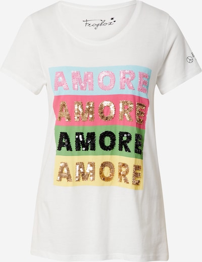 vegyes színek / fehér Frogbox Póló 'Amore amore', Termék nézet
