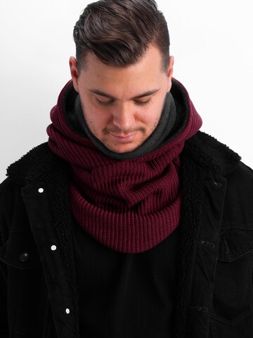 Manufaktur13 Scarf 'Hooded Loop' in Red