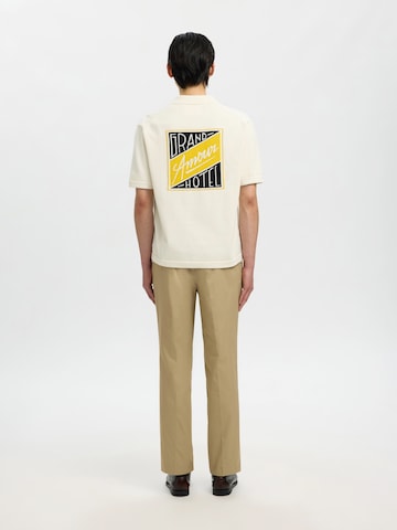 SELECTED - Cárdigan 'SLHAMOUR INTARSIA' en blanco: frente