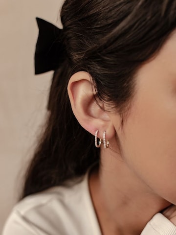 Dear Me - Pendientes 'Illuminated Oval' en oro