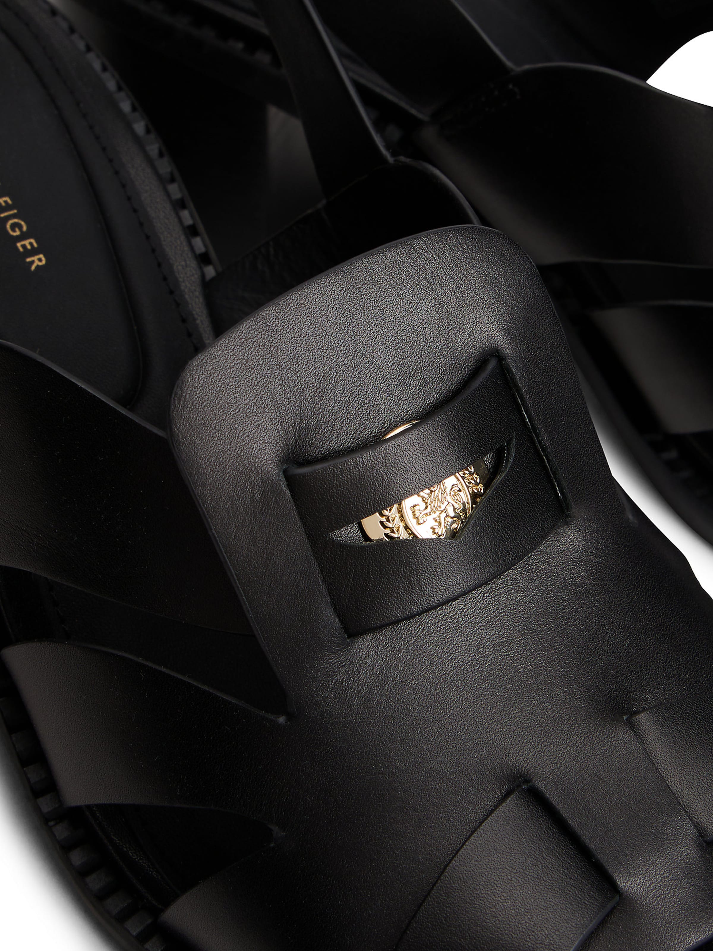 Sandales à lanières TOMMY HILFIGER en noir