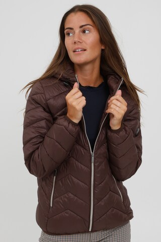 Fransa Between-season jacket 'BAPADDING' in Brown: front