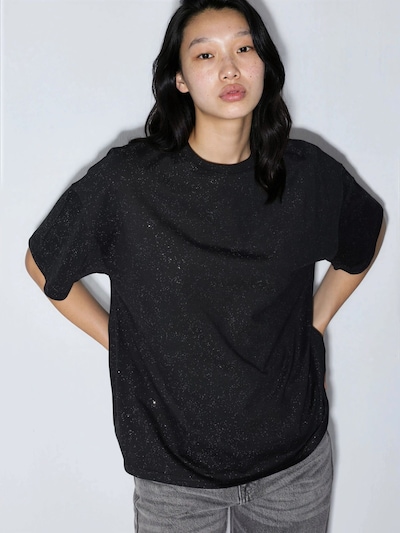 Busem T-shirt en S en noir / blanc, Vue avec produit