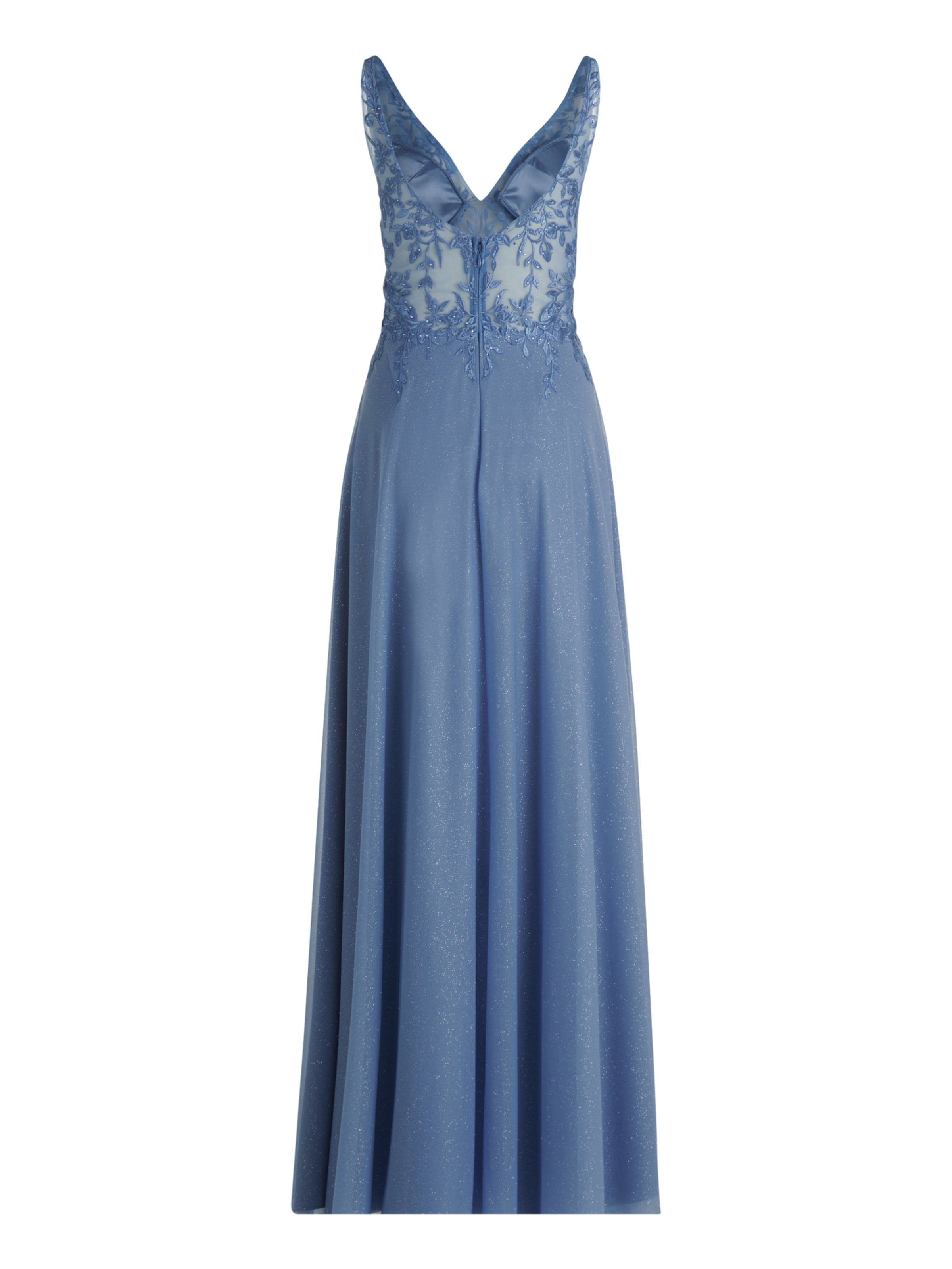 Vera Mont Abendkleid im Glitzer-Look in Blau