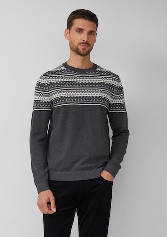 s.Oliver Pullover in Grau: Vorderseite